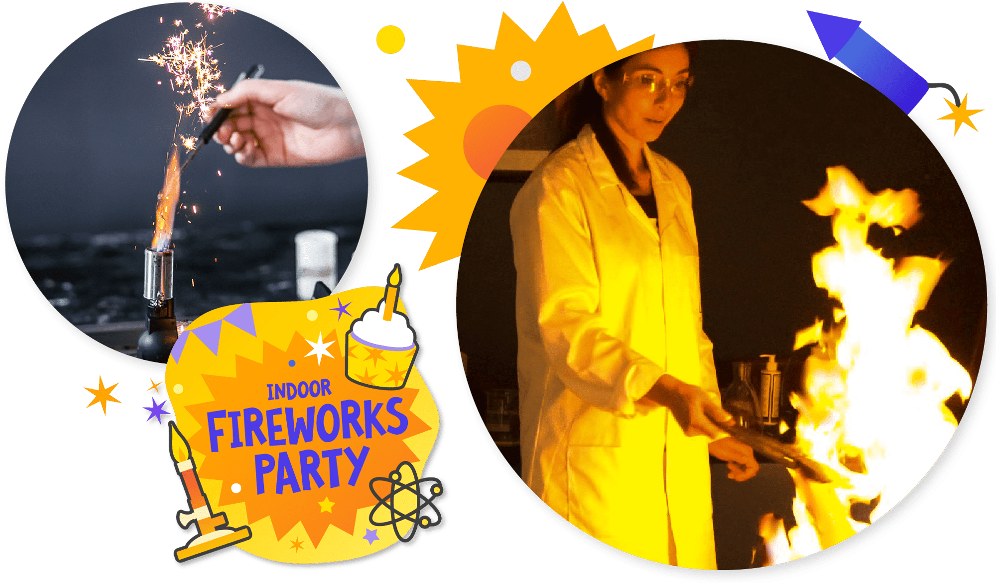 spectacular experiments at nanogirl fireworks birthday party