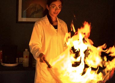 Fiery birthday party making science fun Headshot